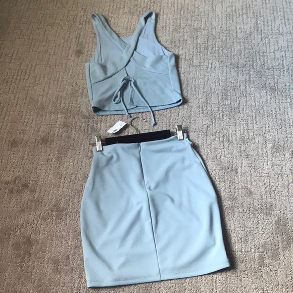 NWT Light Blue Skirt Set - Picture 2 of 2